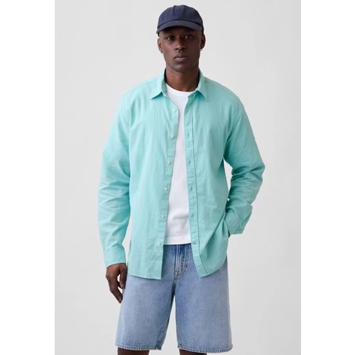 Gap Keten Karışımı Standart Fit Gömlek 887952007 Erkek Gömlek