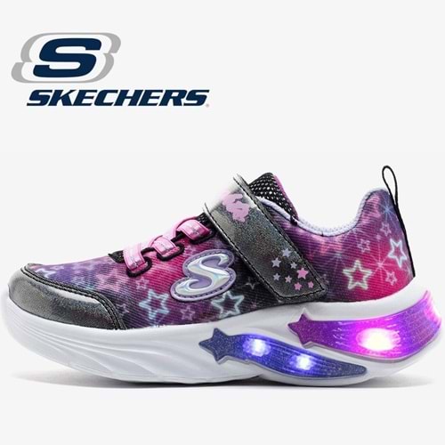 Skechers Star Sparks 302324N-BKMTOrtopedik Işıklı Çocuk Spor Ayakkabı