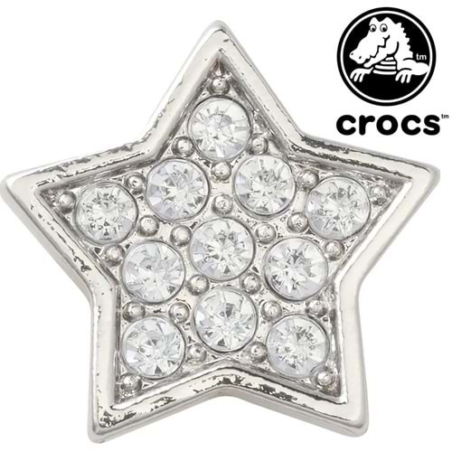 Crocs Silver Star Gümüş Yıldız Jibbitz Terlik Süsü Terlik Aksesuarı