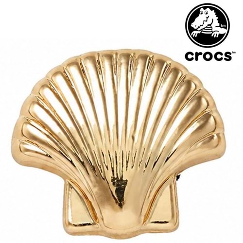 Crocs Gold Shell İstiridye Jibbitz Terlik Süsü Terlik Aksesuarı
