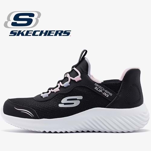 Skechers Bounder Slip-İns Simle Cute 303585L-BLK Ortopedik Çocuk Spor Ayakkabı