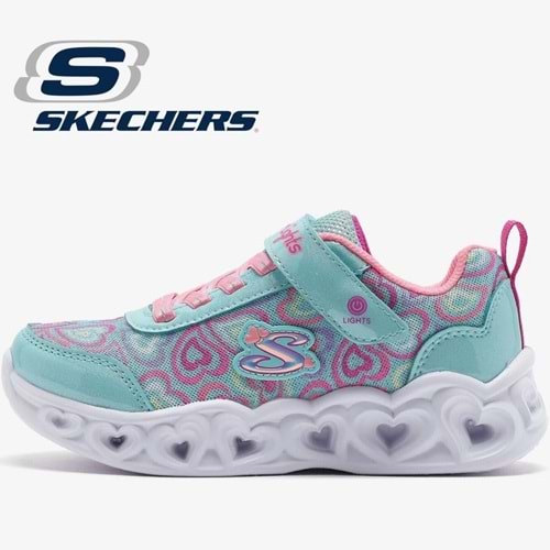 Skechers Heart Lights - Boogıe Love 303257L-MTMT Ortopedik Işıklı Çocuk Spor Ayakkabı