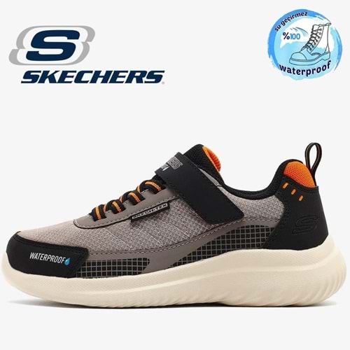 Skechers Bounder 2.0 Aqua Pace Waterproof 406341L-BRTP Ortopedik Çocuk Spor Ayakkabı