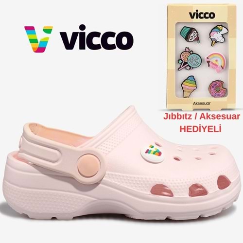 Vicco Didim Jıbbıtz Aksesuar Hediyeli Ortopedik Unisex Çocuk Terlik