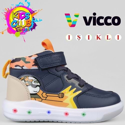 Vicco Dragus Phylon Kauçuk Taban Ortopedik Işıklı Çocuk Bot