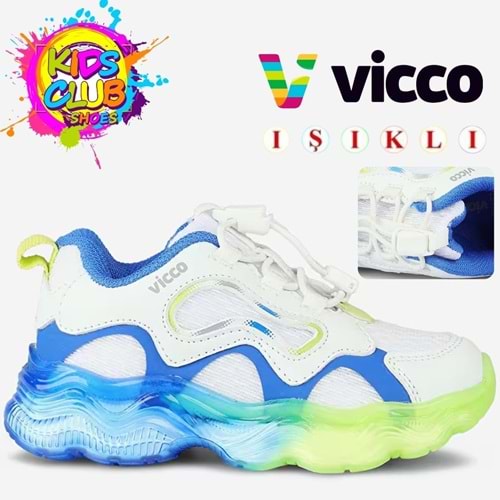 Vicco Sunday Akıllı Bağcıklı Işıklı Ortopedik Çocuk Spor Ayakkabı
