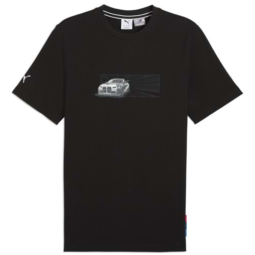 Puma 630624-01 BMW MMS Car Graphic Tee Bmw Team Tişört Erkek T-Shirt