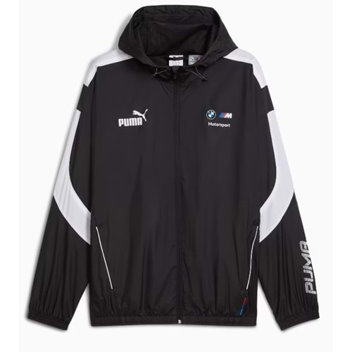 Puma BMW MMS MT7+ Wındbreaker 633172-01 Kapüşonlu Yağmurluk Eşofman Üstü Erkek Ceket