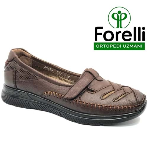 Forelli Elena Hakiki Deri Ortopedik Comfort Kadın Casual Ayakkabı