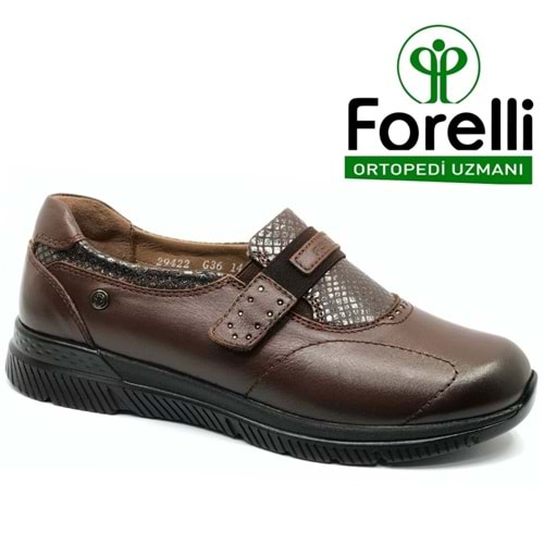 Forelli Tulıp Hakiki Deri Ortopedik Comfort Kadın Casual Ayakkabı