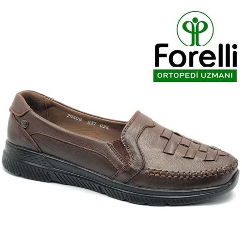 Forelli Olivia Hakiki Deri Ortopedik Comfort Kadın Casual Ayakkabı