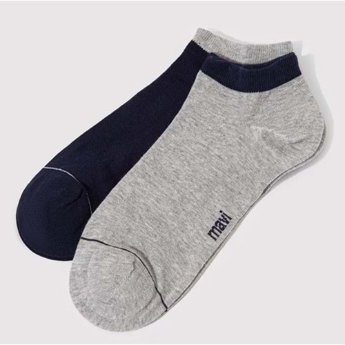 Mavi M090273-257 2 Adet Topuk Çorap Unisex Çorap