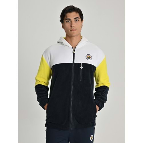 Fenerbahçe S.K. 25/26 Tribün Üç Renkli Polar Erkek Sweatshirt