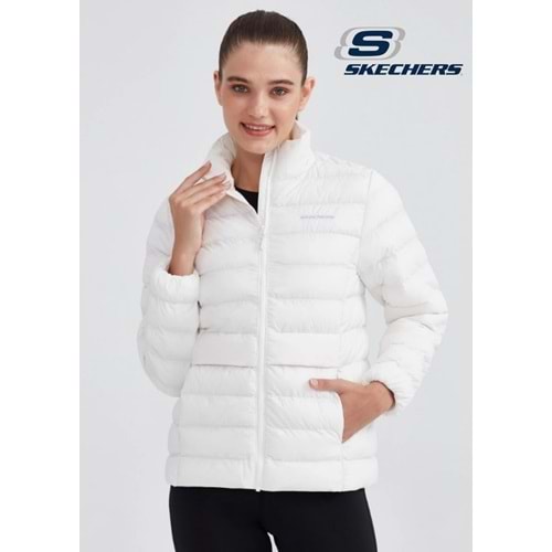 Skechers W Outerwear Pop Up Detailed Padded Jacket S231240-100 Günlük Kadın Mont
