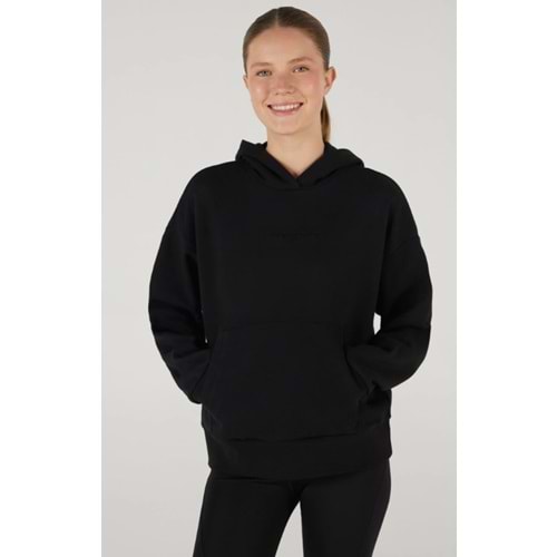 Skechers W Essential Hoodie Sweatshirt S242111-001 Kadın Kapüşonlu Sweatshirt