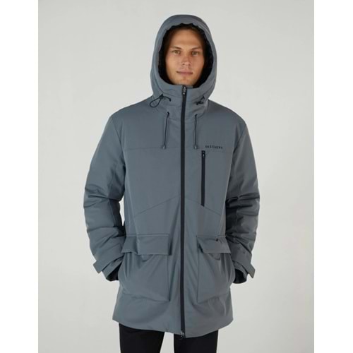 Skechers M Outerwear Coated Jacket S242049-003 Erkek Günlük Mont