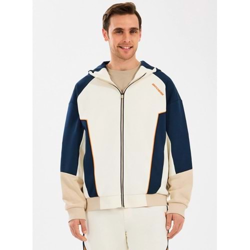 Skechers M Diagonel Lw Fleece Fullzip Hoodie Sweatshirt S2510027-102 Eşofman Üstü Erkek Ceket
