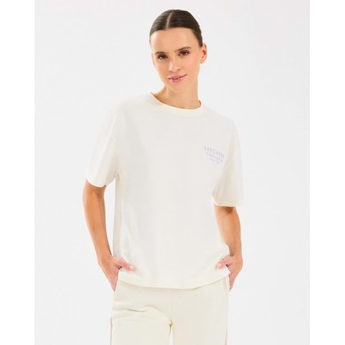 Skechers W Loose Fit Graphic Tee T-Shirt S2510134-102 Kadın Tişört