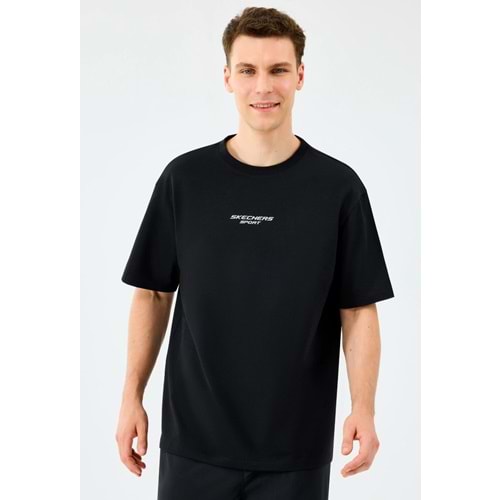 Skechers S231094-3817 M Graphic Tee Reflect Logo Oversize T-Shirt Erkek Tişort