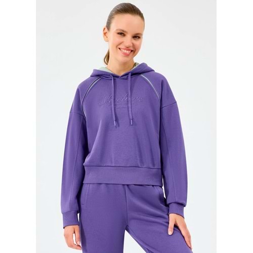 Skechers W Hoodie Sweatshirt S2520228-0277 Kadın Kapüşonlu Sweatshirt