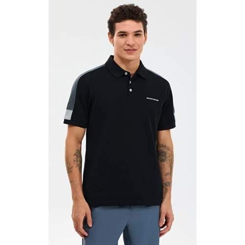 Skechers S221047-3817 M Color Block Detail Polo Yaka T-Shirt Erkek Tişort