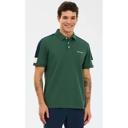 Skechers S221047-4255 M Color Block Detail Polo Yaka T-Shirt Erkek Tişort
