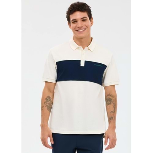 Skechers S2610081-3855 M Colourblock Polo Yaka T-Shirt Erkek Tişort