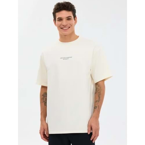 Skechers S231094-3855 M Graphic Tee Reflect Logo Oversize T-Shirt Erkek Tişort