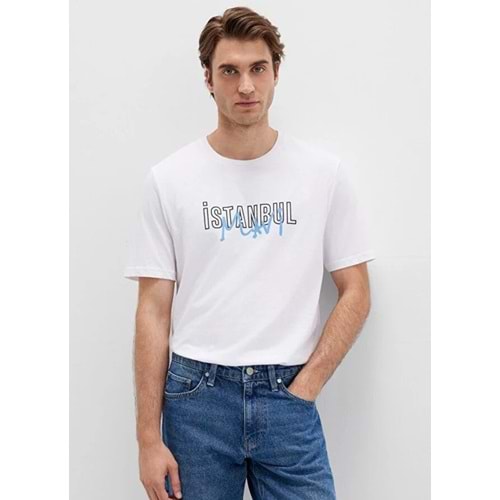Mavi M067114-620 İstanbul Baskılı Tişört Erkek T-Shirt