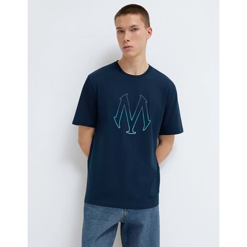 Mavi M0610635-70490 Mavi Mühür Logo Baskılı T-Shirt Erkek Tişort