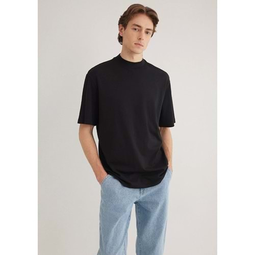 Mavi M0611193-900 Basic Tişört Loose Fit Tişört Erkek T-Shirt