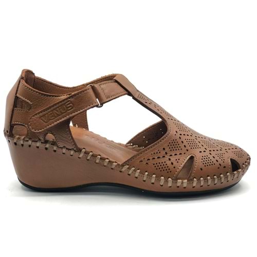 Venüs Linda Hakiki Deri Comfort Ortopedik Kadın Sandalet