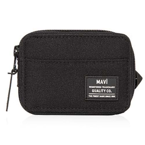 Mavi Fermuarlı Canvas Cüzdan Spor Cüzdanı