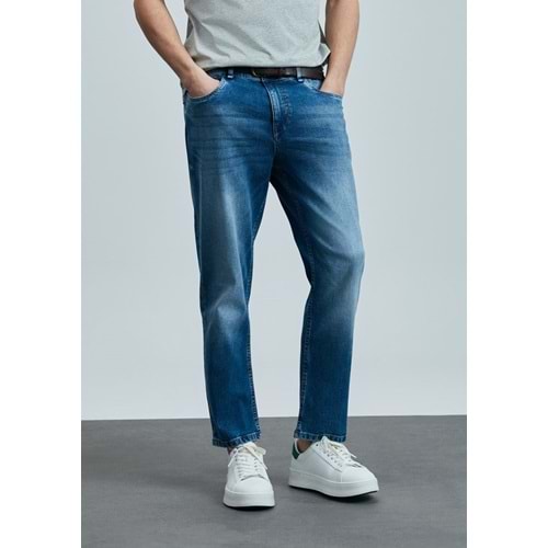 Lufian 111200204 Orlando Smart Jean Erkek Pantolon Slim Fit Erkek Kot Pantolon