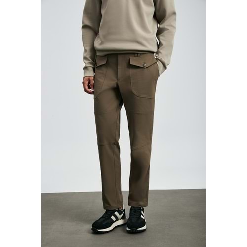 Lufian 112190346 Tom Fashion Slim Fit İçi Polarlı Kargo Pantolonu Erkek Pantolon