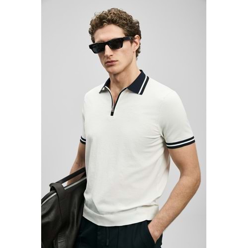 Lufian 111090138 Dean Modal Karışımlı Kazak Erkek Polo Tişört Erkek Tişort