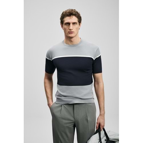 Lufian 111090148 Enzo Erkek Modal Karisimli T-Shirt Erkek Tişort