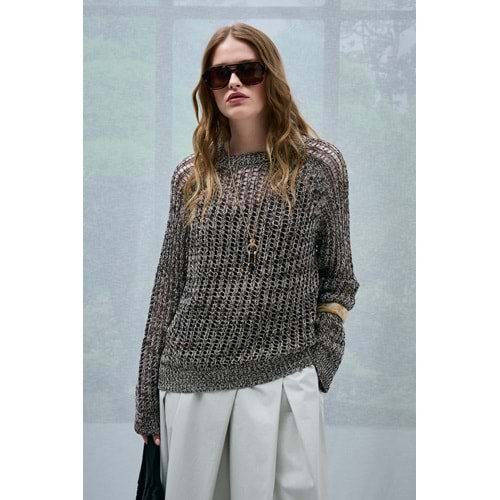 Lufian 121090044 Marın Kadın Kazak Örme Kadın Sweatshirt