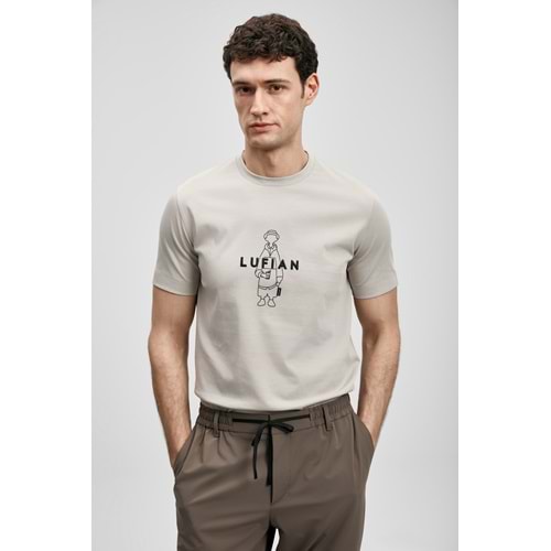Lufian 111020307 Sımbad Modern Grafik T- Shirt Erkek T-Shirt