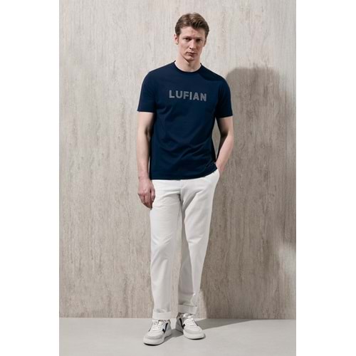 Lufian 111020280 Oscar Modern Grafik T- Shirt Tişört Erkek Tişort