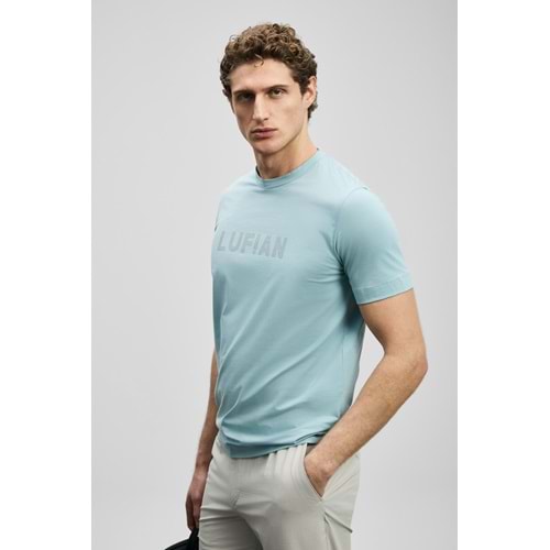 Lufian 111020280 Oscar Modern Grafik T- Shirt Tişört Erkek Tişort