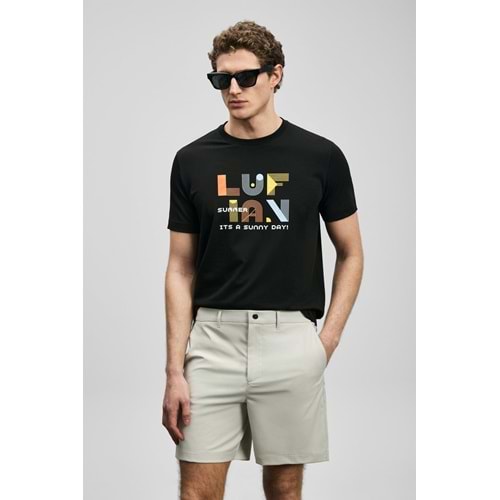 Lufian 111020291 Sunny Modern Grafik T- Shirt Erkek Tişort