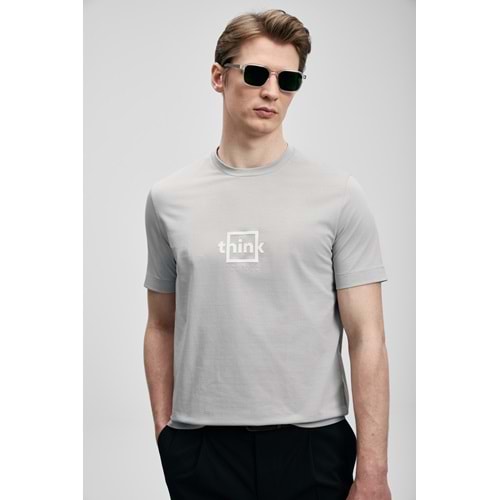 Lufian 111020310 Thınk Modern Grafik T- Shirt Tişört Erkek Tişort