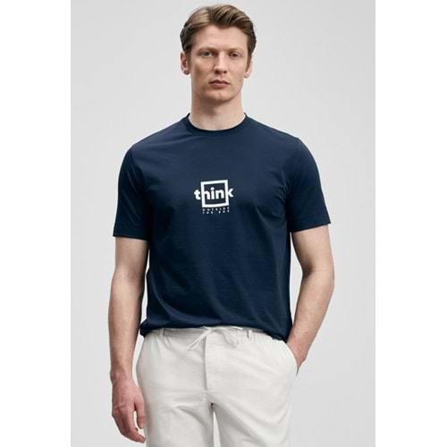 Lufian 111020310 Thınk Modern Grafik T- Shirt Tişört Erkek Tişort