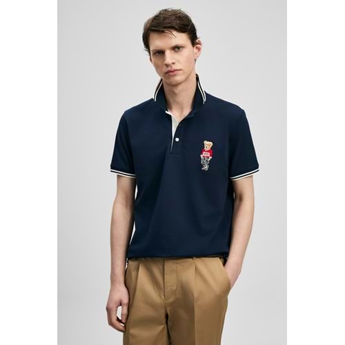 Lufian 111040245 Brady Smart Erkek Polo Yaka Tişört Erkek Tişort