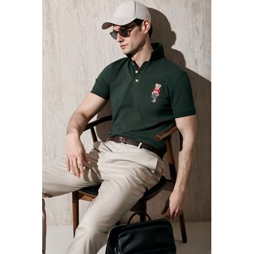 Lufian 111040245 Brady Smart Erkek Polo Yaka Tişört Erkek Tişort