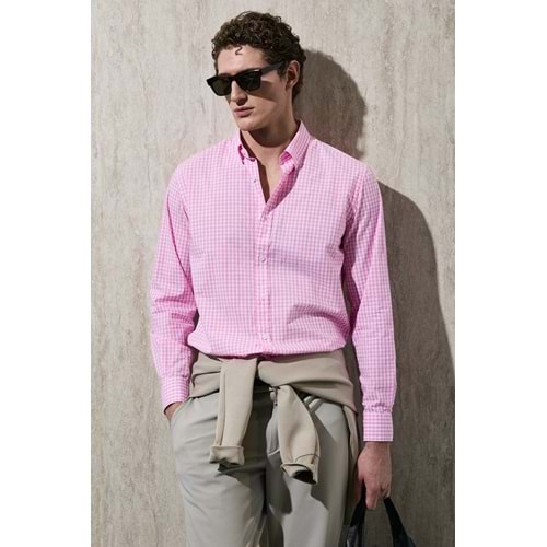 Lufian 111010653 Marco Erkek Basic Gömlek Regular Fit Erkek Gömlek