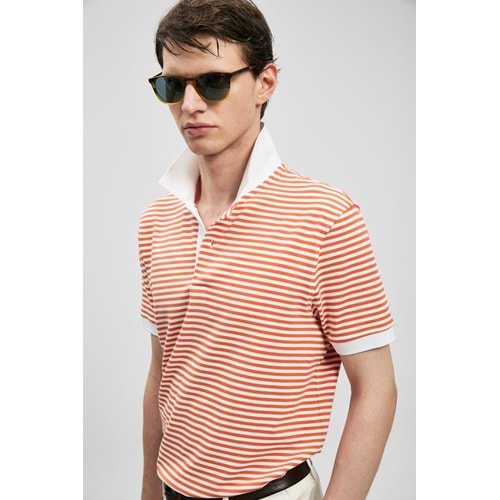 Lufian 111040248 Landon Smart Polo Yaka Tişört Erkek Tişort