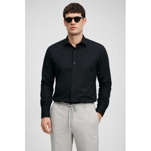 Lufian 111010667 Venedic Erkek Basic Gömlek Regular Fit Erkek Gömlek