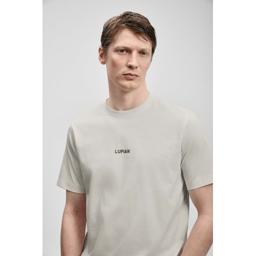 Lufian 111020322 Marcus Modern Grafik T- Shirt Tişört Erkek Tişort